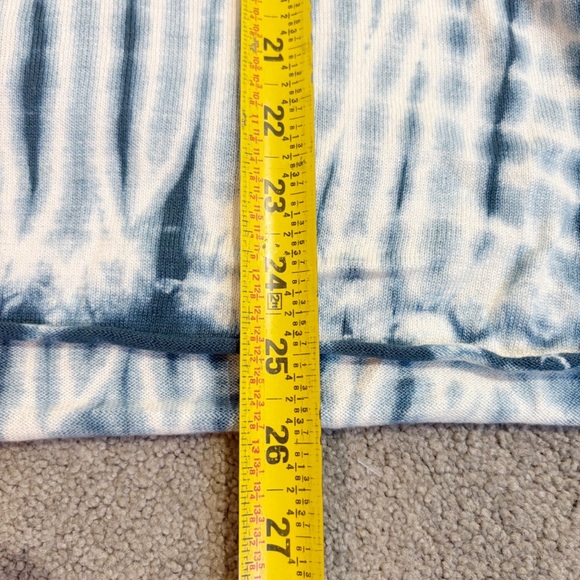 Johnny Was Calme Pima Cotton Modal Blend Tie Dye Sweater Size Small Blue White - Picture 11 of 11